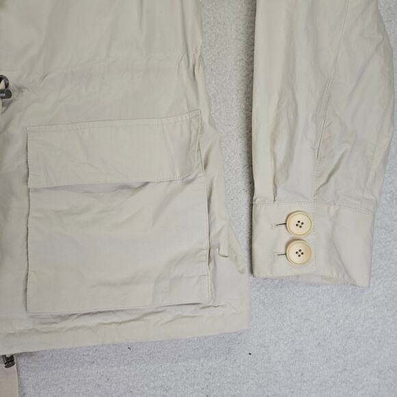 Theory Utility Jacket Womens P Petite Stand Collar Drawstrings Zip Front - Picture 3 of 16